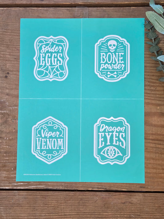 Halloween Apothecary Labels